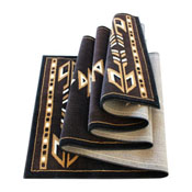 Amado Collection Southwestern 3' x 16' Brown Area Rug - Olefin Accent Rug with Jute Backing - Living Room, Bedroom, Entryway, KP-RGB9072-316-BN-GG