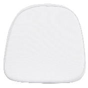 Kids Soft White Fabric Chiavari Chair Cushion, LE-1-WH-KD-GG