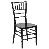 HERCULES PREMIUM Series Black Resin Stacking Chiavari Chair, LE-BLACK-GG