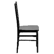 HERCULES PREMIUM Series Black Resin Stacking Chiavari Chair, LE-BLACK-GG