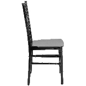 HERCULES Series Black Resin Stacking Chiavari Chair, LE-BLACK-M-GG