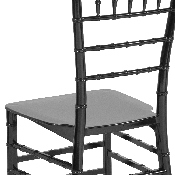 HERCULES Series Black Resin Stacking Chiavari Chair, LE-BLACK-M-GG