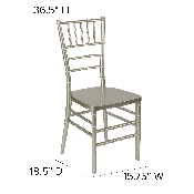 HERCULES PREMIUM Series Champagne Resin Stacking Chiavari Chair, LE-CHAMP-GG