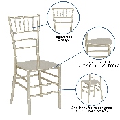 HERCULES Series Champagne Resin Stacking Chiavari Chair, LE-CHAMP-M-GG