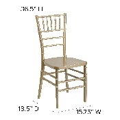 HERCULES PREMIUM Series Gold Resin Stacking Chiavari Chair, LE-GOLD-GG