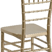 HERCULES PREMIUM Series Gold Resin Stacking Chiavari Chair, LE-GOLD-GG