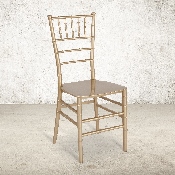 HERCULES Series Gold Resin Stacking Chiavari Chair, LE-GOLD-M-GG