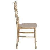 HERCULES Series Gold Resin Stacking Chiavari Chair, LE-GOLD-M-GG