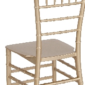 HERCULES Series Gold Resin Stacking Chiavari Chair, LE-GOLD-M-GG