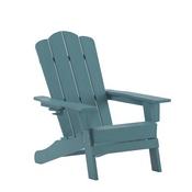 Newport Adirondack Chair with Cup Holder, Weather Resistant HDPE Adirondack Chair in Blue, LE-HMP-1044-10-BL-GG