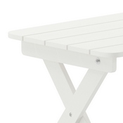 Monterey Commercial Grade 3-Piece Indoor/Outdoor Adirondack Set with 2 Adjustable HDPE Loungers with Cup Holders and Folding Side Table in White, LE-HMP-2017-2-T1620H-WT-GG
