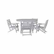 Tolleson Commercial 5 Piece Adirondack Dining Set with 48