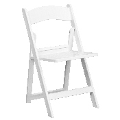 HERCULES Series 1000 lb. Capacity White Resin Folding Chair with Slatted Seat, LE-L-1-WH-SLAT-GG