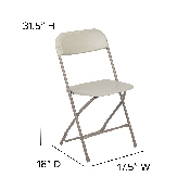 HERCULES Series 650 lb. Capacity Premium Beige Plastic Folding Chair, LE-L-3-BEIGE-GG
