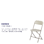 HERCULES Series 650 lb. Capacity Premium Beige Plastic Folding Chair, LE-L-3-BEIGE-GG