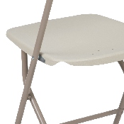 HERCULES Series 650 lb. Capacity Premium Beige Plastic Folding Chair, LE-L-3-BEIGE-GG