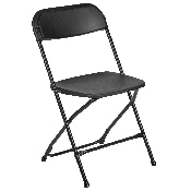 HERCULES Series 650 lb. Capacity Premium Black Plastic Folding Chair, LE-L-3-BK-GG