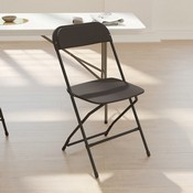 HERCULES Series 650 lb. Capacity Premium Black Plastic Folding Chair, LE-L-3-BK-GG