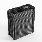HERCULES Series 650 lb. Capacity Premium Black Plastic Folding Chair, LE-L-3-BK-GG