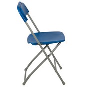 HERCULES Series 650 lb. Capacity Premium Blue Plastic Folding Chair, LE-L-3-BLUE-GG