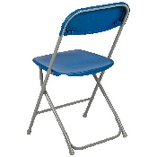 HERCULES Series 650 lb. Capacity Premium Blue Plastic Folding Chair, LE-L-3-BLUE-GG