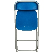 HERCULES Series 650 lb. Capacity Premium Blue Plastic Folding Chair, LE-L-3-BLUE-GG