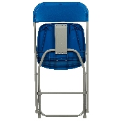 HERCULES Series 650 lb. Capacity Premium Blue Plastic Folding Chair, LE-L-3-BLUE-GG
