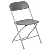 HERCULES Series 650 lb. Capacity Premium Grey Plastic Folding Chair, LE-L-3-GREY-GG