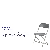 HERCULES Series 650 lb. Capacity Premium Grey Plastic Folding Chair, LE-L-3-GREY-GG