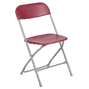 HERCULES Series 650 lb. Capacity Premium Red Plastic Folding Chair, LE-L-3-RED-GG