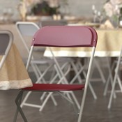HERCULES Series 650 lb. Capacity Premium Red Plastic Folding Chair, LE-L-3-RED-GG