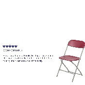 HERCULES Series 650 lb. Capacity Premium Red Plastic Folding Chair, LE-L-3-RED-GG