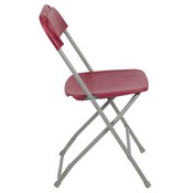 HERCULES Series 650 lb. Capacity Premium Red Plastic Folding Chair, LE-L-3-RED-GG