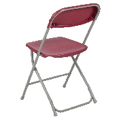 HERCULES Series 650 lb. Capacity Premium Red Plastic Folding Chair, LE-L-3-RED-GG