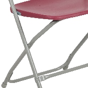HERCULES Series 650 lb. Capacity Premium Red Plastic Folding Chair, LE-L-3-RED-GG
