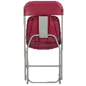 HERCULES Series 650 lb. Capacity Premium Red Plastic Folding Chair, LE-L-3-RED-GG