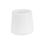 White Replacement Foot Cap for Plastic Folding Chairs, LE-L-3-WHITE-CAPS-GG