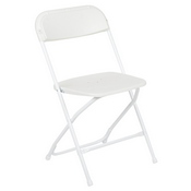 HERCULES Series 650 lb. Capacity Premium White Plastic Folding Chair, LE-L-3-WHITE-GG
