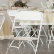 HERCULES Series 650 lb. Capacity Premium White Plastic Folding Chair, LE-L-3-WHITE-GG