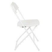 HERCULES Series 650 lb. Capacity Premium White Plastic Folding Chair, LE-L-3-WHITE-GG