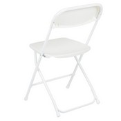 HERCULES Series 650 lb. Capacity Premium White Plastic Folding Chair, LE-L-3-WHITE-GG