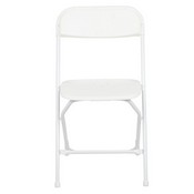 HERCULES Series 650 lb. Capacity Premium White Plastic Folding Chair, LE-L-3-WHITE-GG
