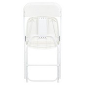HERCULES Series 650 lb. Capacity Premium White Plastic Folding Chair, LE-L-3-WHITE-GG