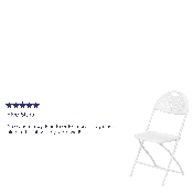 HERCULES Series 650 lb. Capacity White Plastic Fan Back Folding Chair, LE-L-4-WHITE-GG