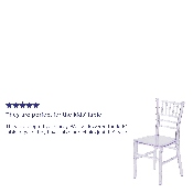 Kids Crystal Transparent Chiavari Chair, LE-L-7K-CL-GG