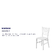 Kids White Resin Chiavari Chair, LE-L-7K-WH-GG