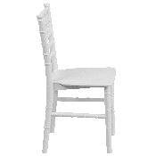 Kids White Resin Chiavari Chair, LE-L-7K-WH-GG