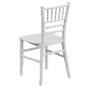 Kids White Resin Chiavari Chair, LE-L-7K-WH-GG