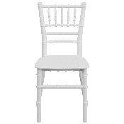 Kids White Resin Chiavari Chair, LE-L-7K-WH-GG