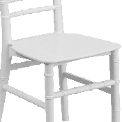 Kids White Resin Chiavari Chair, LE-L-7K-WH-GG